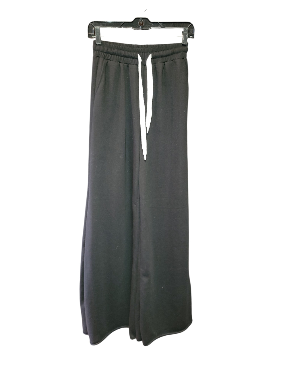 Fashion Nova Black Cozy Knit Lounge Pants with Drawstring